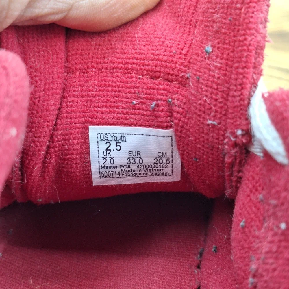 Vans‎ Off The Wall Youth Red Suede Shoes Sneakers 500714 Size US 2.5